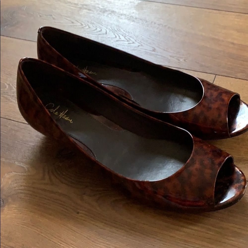 Cole Haan Nike Air Elly Patent Leather Wedges